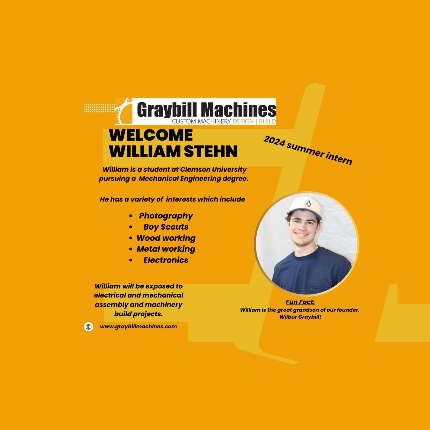 2024 Summer Intern Graybill Machines